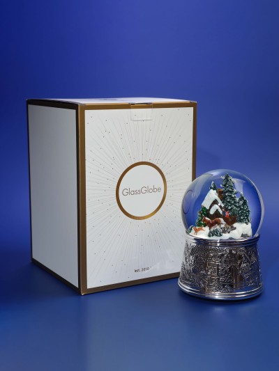 Acheter une boule à neige GLASSGLOBE avec boîte cadeau et emballage sécurisé pour Noël