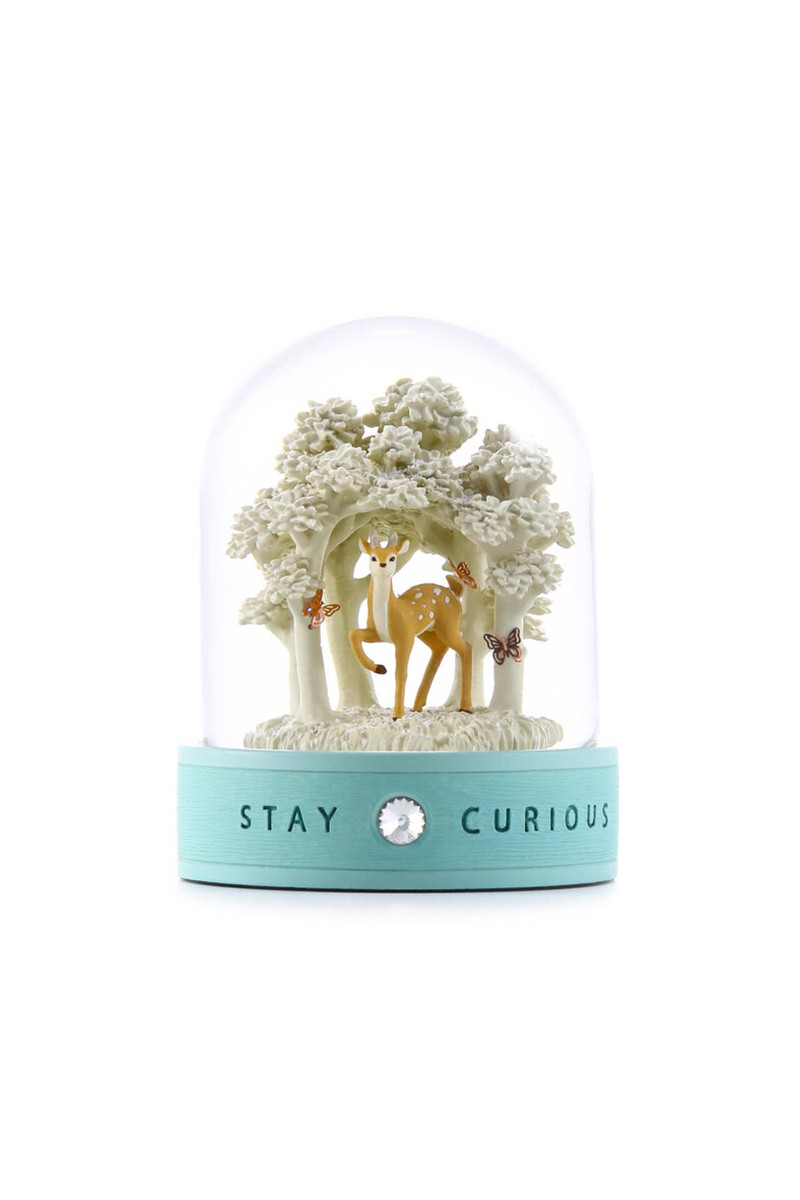 Schneekugel „Stay Curious – Die Neugier" Entdeckergeist und Freude an kleinen Entdeckungen