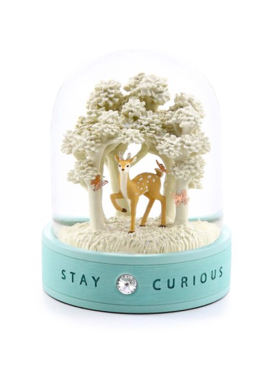 Boule à Neige Stay Curious - Esprit d'Exploration et Joie des Découvertes