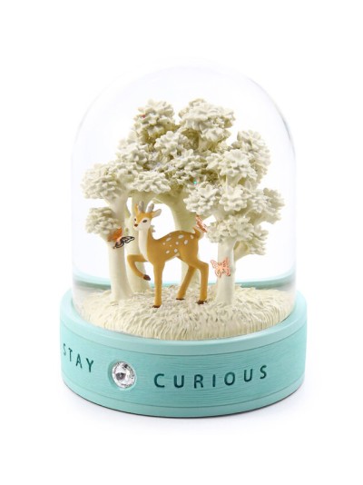 Boule à Neige Stay Curious - Esprit d'Exploration et Joie des Découvertes