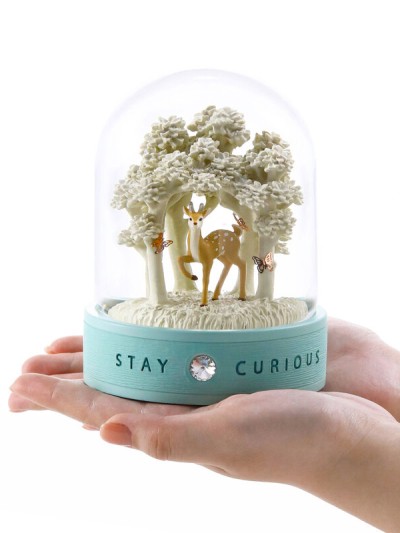 Schneekugel „Stay Curious – Die Neugier" Entdeckergeist und Freude an kleinen Entdeckungen