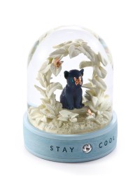 Schneekugel „Stay Cool – Die Gelassenheit“ – Inspiration und Ruhe, mit edler Pantherfigur