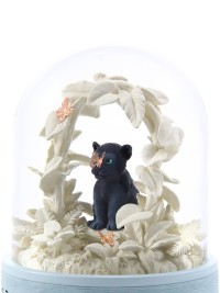 Schneekugel „Stay Cool – Die Gelassenheit“ – Inspiration und Ruhe, mit edler Pantherfigur