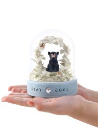 Schneekugel „Stay Cool – Die Gelassenheit“ – Inspiration und Ruhe, mit edler Pantherfigur