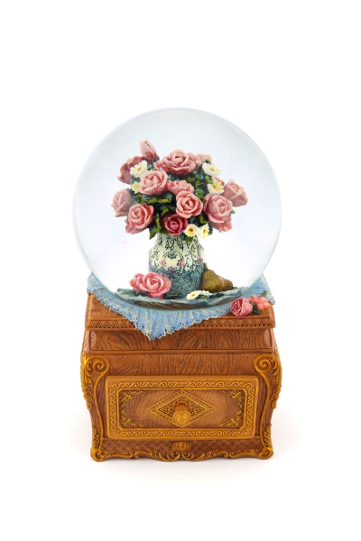 Boule à neige musicale de collection avec tiroir à bijou %shop-name%