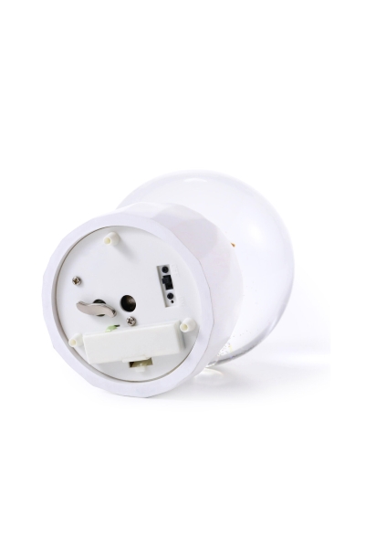 Schneekugel „Goldener Tannenbaum“ – große beleuchtete Weihnachts-Schneekugel mit Spieluhr im modernen Design | GLASSGLOBE