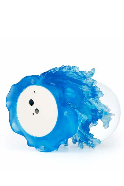 Boule à neige lumineuse moderne avec cheval et effet tourbillon