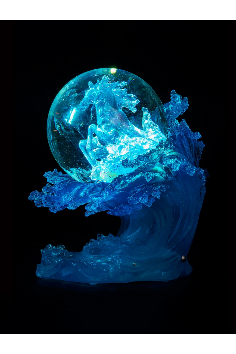 Boule à neige Course de la vague