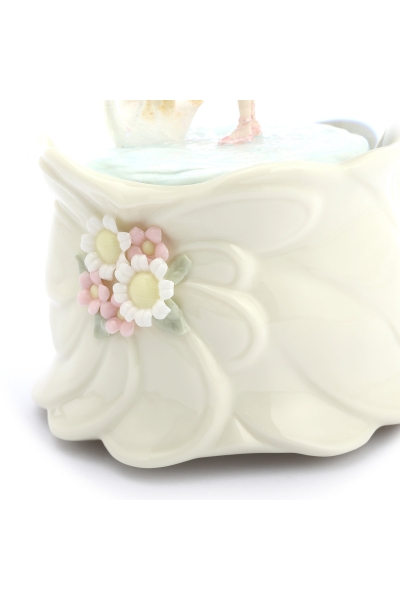 Schneekugel „Schwanensee“ – Schneekugel mit Spieluhr, Ballerina, Beleuchtung und automatischem Schneewirbel