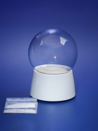 Schneekugel Bastelset DIY mit Glaskugel ⌀ 12 cm – Schneekugel selber machen Set zum Selbstgestalten