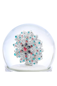 Boule à neige de Noël musicale et lumineuse Flocon de neige | GLASSGLOBE