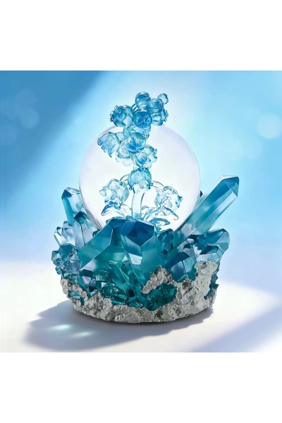 Boule à neige Muguets musicale et lumineuse | GLASSGLOBE