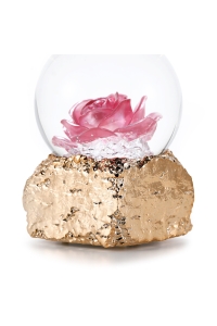 Schneekugel Rose mit Spieluhr & Glitzer | GLASSGLOBE